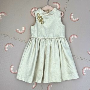 Janie and Jack Golden Dress size 4